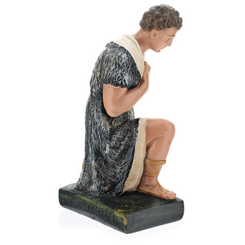 Statua pastore con bastone in ginocchio presepe 40 cm Barsanti 5