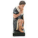 Arte Barsanti kneeling shepherd statue with stick 40 cm  s1