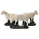 Set 3 moutons plâtre pour crèche Arte Barsanti 40 cm s1