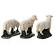 Conjunto 3 ovelhas para presépio Arte Barsanti em gesso com peças de 40 cm de altura média s5