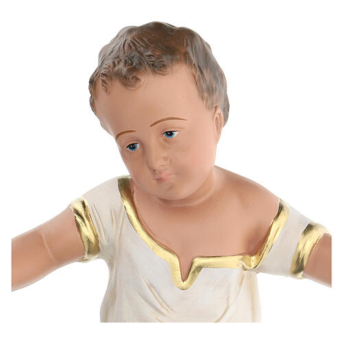 Gesù Bambino in gesso dipinto a mano presepi 60 cm Arte Barsanti 3