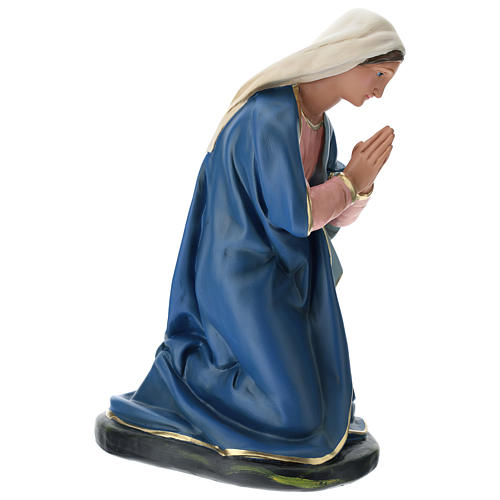 Estatua Virgen de yeso pintado a mano para belén 60 cm Barsanti 4