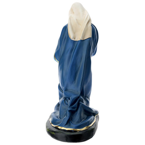 Estatua Virgen de yeso pintado a mano para belén 60 cm Barsanti 5