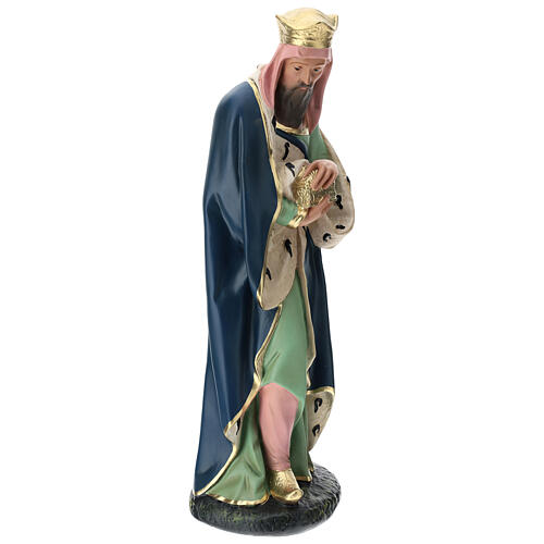 Rei Mago Melchior para presépio Arte Barsanti em gesso com peças de 60 cm de altura média 4
