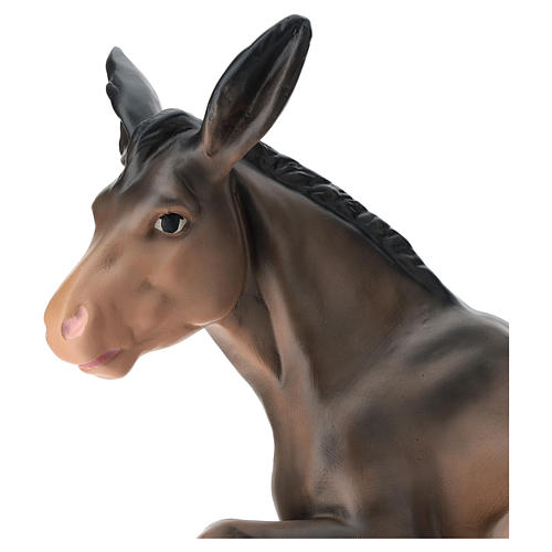 Estatua burro de yeso belén 60 cm Arte Barsanti 2
