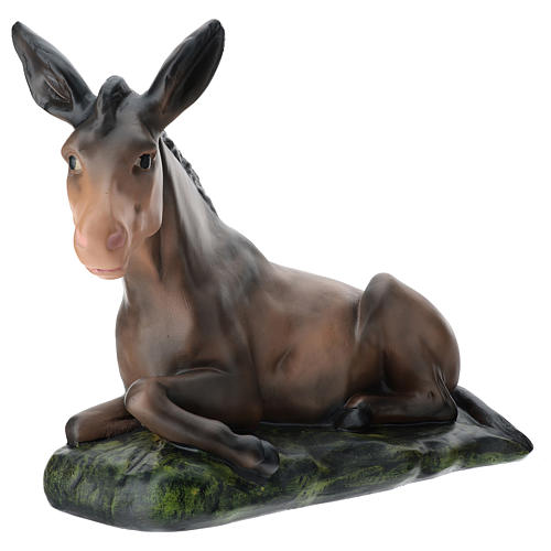 Estatua burro de yeso belén 60 cm Arte Barsanti 3