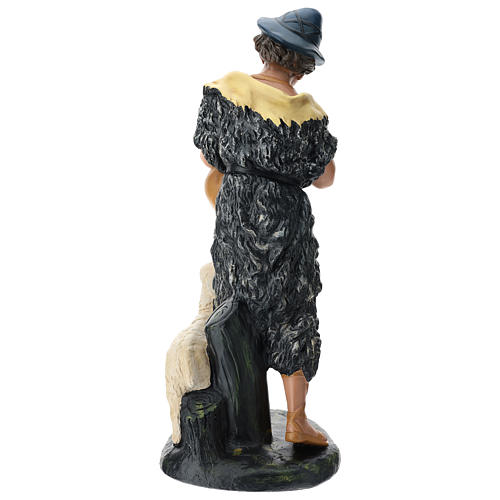 Statue berger avec cornemuse et mouton en plâtre crèche 60 cm Arte Barsanti 5