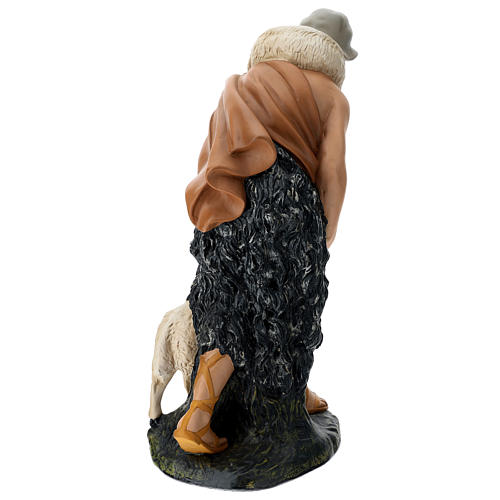 Statua pastore con pecorelle 60 cm 5