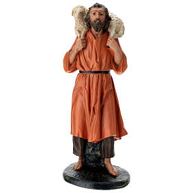 Statue berger avec mouton sur les épaules en plâtre crèche 60 cm Arte Barsanti