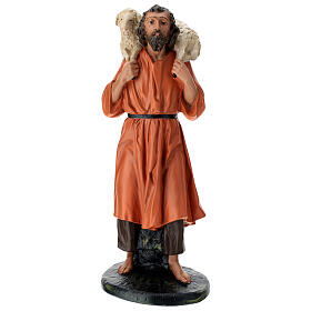 Shepherd statue with sheep on his shoulders 60 cm Arte Barsant