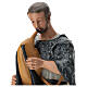 Shepherd with bagpipe in hand painted plaster, 60 cm Arte Barsanti nativity s2
