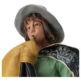 Statue joueur de cornemuse avec chapeau en plâtre crèche 60 cm Arte Barsanti