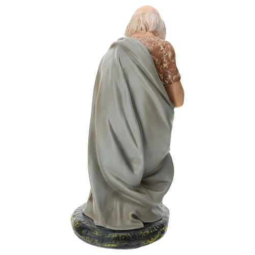 Estatua pastor viejo sentado belén Arte Barsanti 60 cm 5