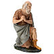 Statua pastore anziano seduto presepe Arte Barsanti 60 cm s4