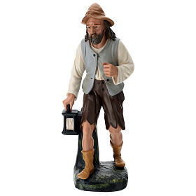 Figura pasterz na pniu z latarenką 60 cm Arte Barsanti