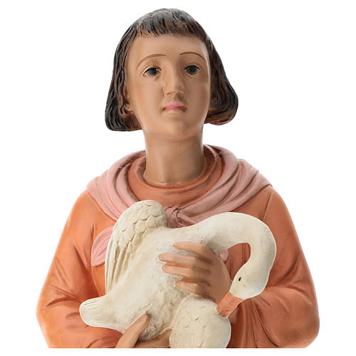 Statue femme avec oie 60 cm plâtre Arte Barsanti 2
