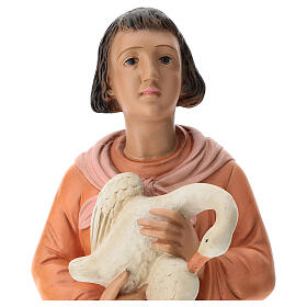 Mulher com ganso gesso pintado para presépio Arte Barsanti com figuras de 60 cm de altura média