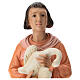 Mulher com ganso gesso pintado para presépio Arte Barsanti com figuras de 60 cm de altura média s2