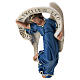 Engel mit blauem Gewand aus Gips für Krippen Arte Barsanti handbemalt, 60 cm s3