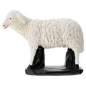 Schaf für Krippe aus Gips für Krippen Arte Barsanti handbemalt, 60 cm