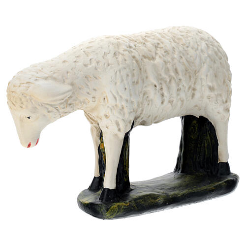 Schaf für Krippe aus Gips für Krippen Arte Barsanti handbemalt, 60 cm 3