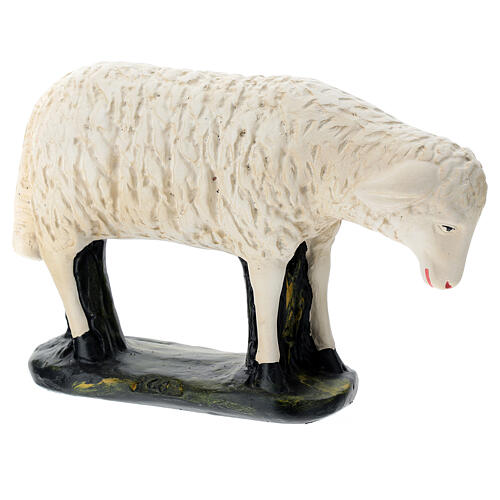Schaf für Krippe aus Gips für Krippen Arte Barsanti handbemalt, 60 cm 4