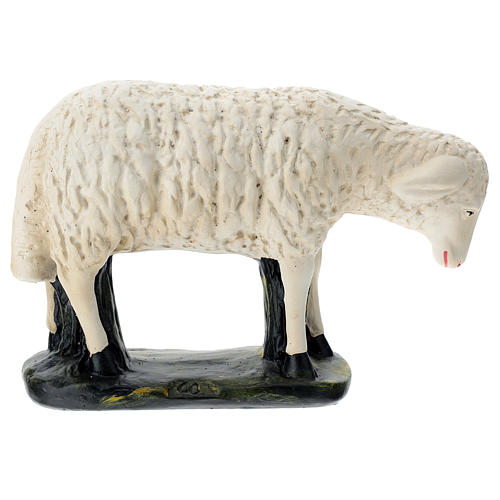 Estatua oveja agachada belén 60 cm Arte Barsanti 1