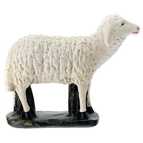 Schaf für Krippe aus Gips für Krippen Arte Barsanti handbemalt, 60 cm