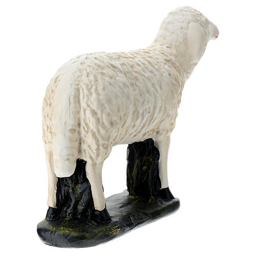 Schaf für Krippe aus Gips für Krippen Arte Barsanti handbemalt, 60 cm 5