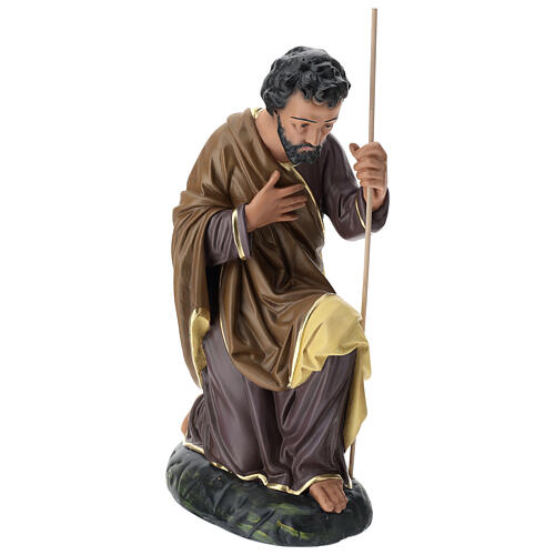 José gesso pintado para presépio Arte Barsanti com figuras de 80 cm de altura média 3