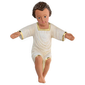 Dzieciątko Jezus gips malowany ręcznie h rzeczywista 27 cm Arte Barsanti