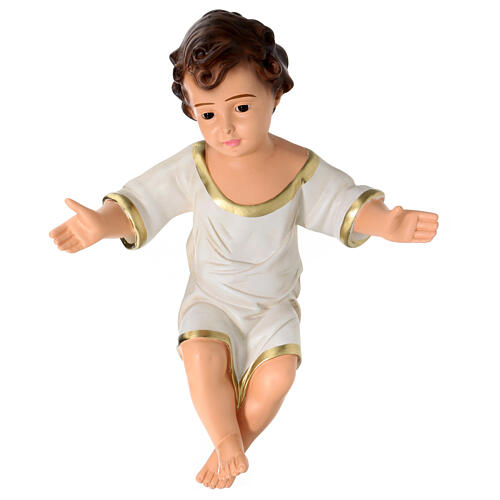 Arte Barsanti Baby Jesus 36 cm (REAL HEIGHT) in plaster with glass eyes 4