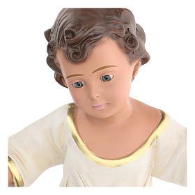 Presepe gesso Arte Barsanti: Gesù Bambino h reale 36 cm gesso con occhi di vetro Barsanti