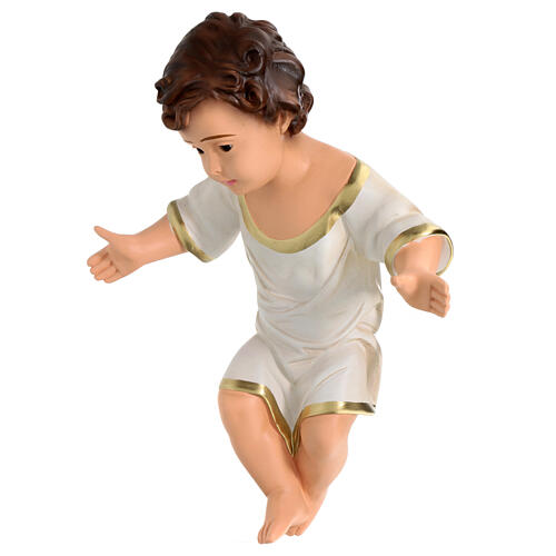 Dzieciątko Jezus h rzeczywista 36 cm gips z oczami ze szkła Barsanti 5