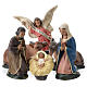 Arte Barsanti Nativity Scene with 6 hand-painted characters in plaster 15 cm. s1