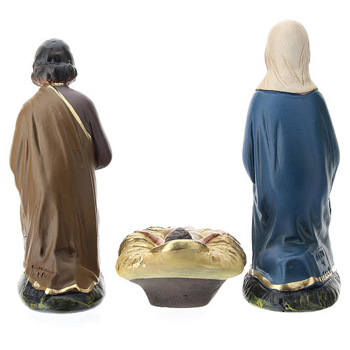 Arte Barsanti Nativity Scene with 9 hand-painted characters in plaster 15 cm 7