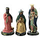 Arte Barsanti Nativity Scene with 9 hand-painted characters in plaster 15 cm s3
