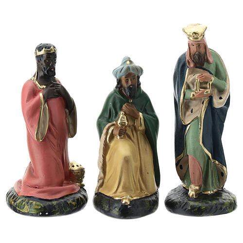 Arte Barsanti Nativity Set with 9 hand-painted characters in plaster 15 cm  3