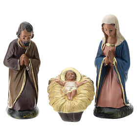 Arte Barsanti Nativity Scene with 12 hand-painted characters in plaster 15 cm