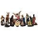 Arte Barsanti Nativity Scene with 12 hand-painted characters in plaster 15 cm s1