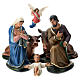 Natividade Arte Barsanti 6 personagens gesso pintado à mão 30 cm s1