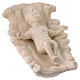 Natividad con bue y burro cerámica marfil 50 cm terracota Deruta s2