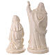 Natividad con bue y burro cerámica marfil 50 cm terracota Deruta s12