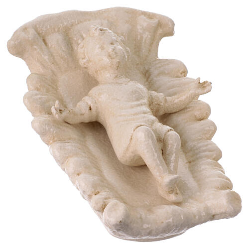 Nativité avec bœuf et âne en céramique ivoire rêche 50 cm terre cuite Deruta 2
