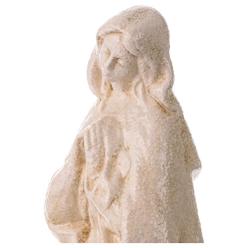 Nativité avec bœuf et âne en céramique ivoire rêche 50 cm terre cuite Deruta 3