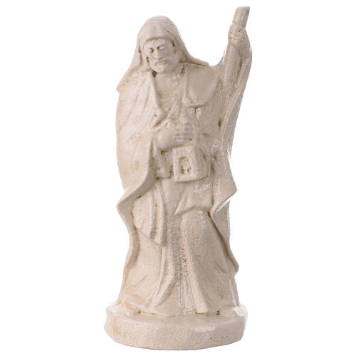 Nativité avec bœuf et âne en céramique ivoire rêche 50 cm terre cuite Deruta 4