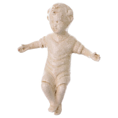 Nativité avec bœuf et âne en céramique ivoire rêche 50 cm terre cuite Deruta 5