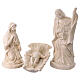 Nativity Holy Family with Ox and Donkey Ivory Ceramic 50 cm Deruta Terracotta s9