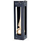 Glass tree topper, gold pearlescent finish, 10 in s2