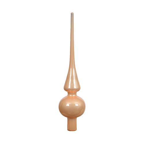 Puntale in vetro oro finitura lucida 25 cm 1